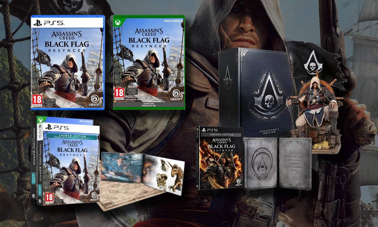 SLIDER versions physiques Assassin's Creed Resynced