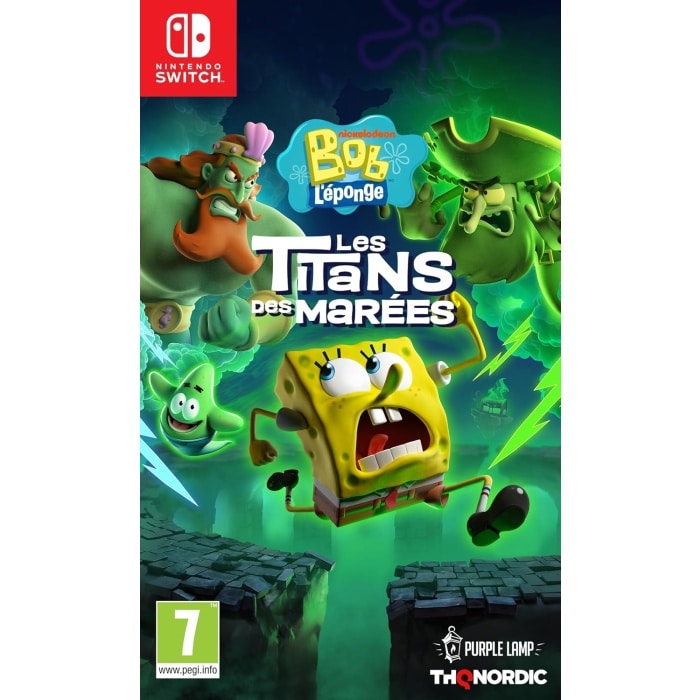 bob leponge les titans des marees sur switch visuel produit
