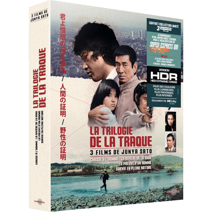 trilogie de la traque blu ray 4k visuel produit
