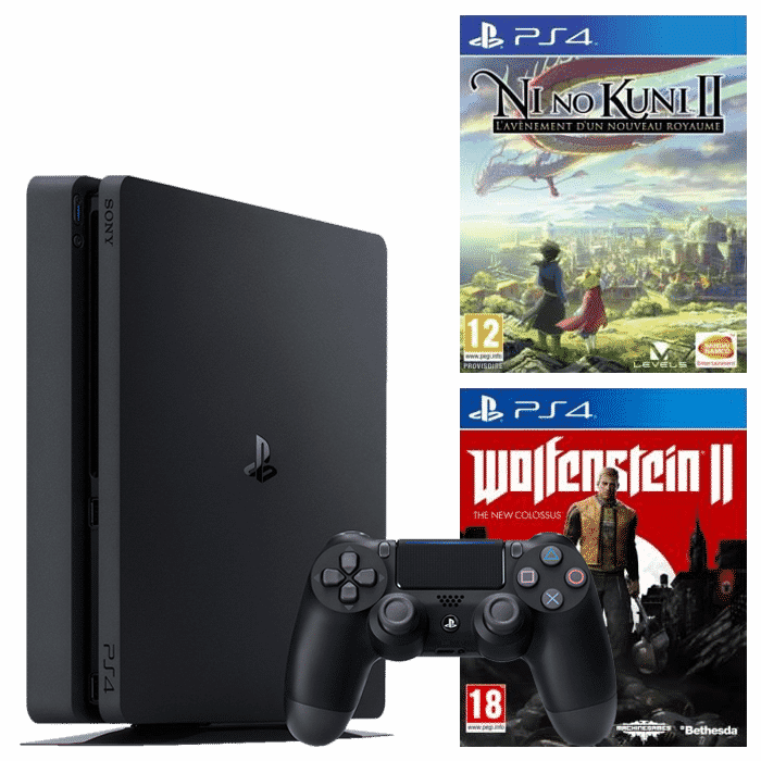 ps4 slim ni no kuni 2 wolfenstein 2