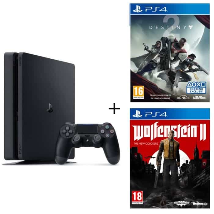 ps4 slim 2 jeux pas cher