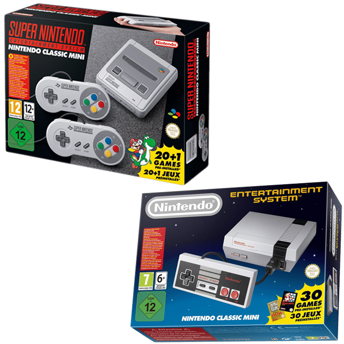 pack snes mini + nes mini