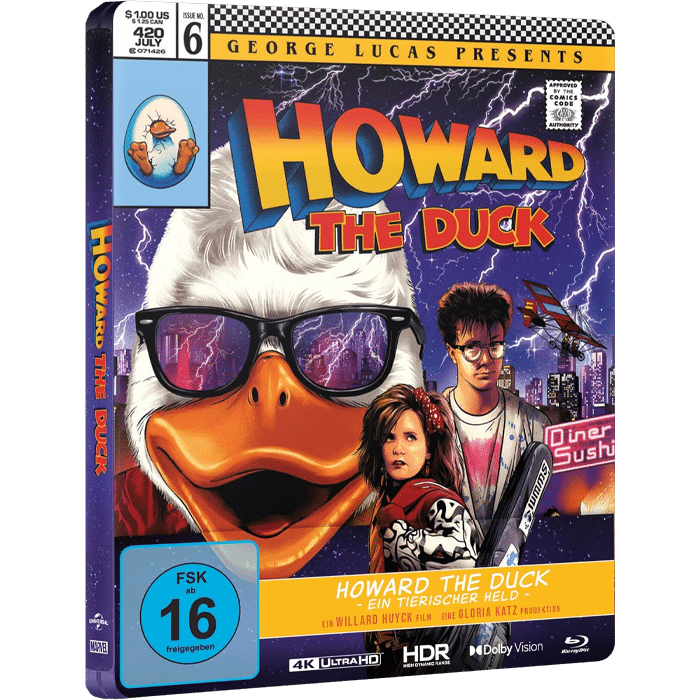 Howard the Duck Blu Ray 4K Steelbook DE produit