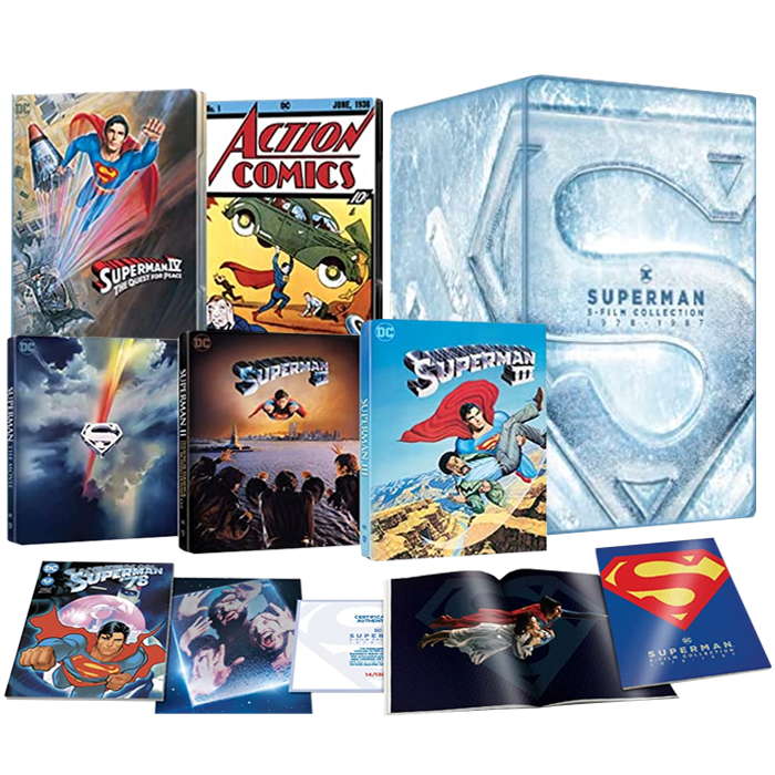 coffret superman 4k steelbook 1 à 5 visuel produit