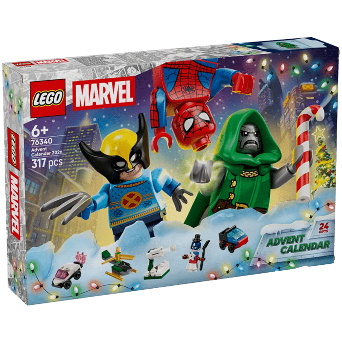 visuel produit lego 76340 marvel calendrier de l’avent 2026