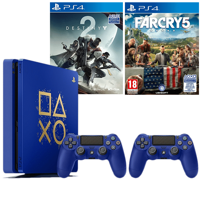 ps4-slim-days-of-play-hors-boite far cry 5 destiny 2