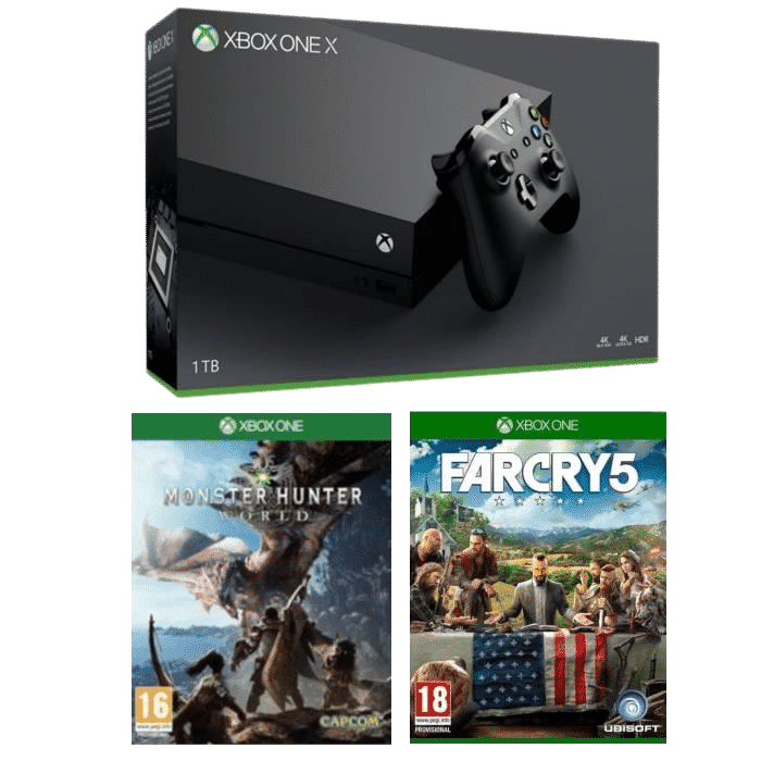 xbox one X far cry monster hunter