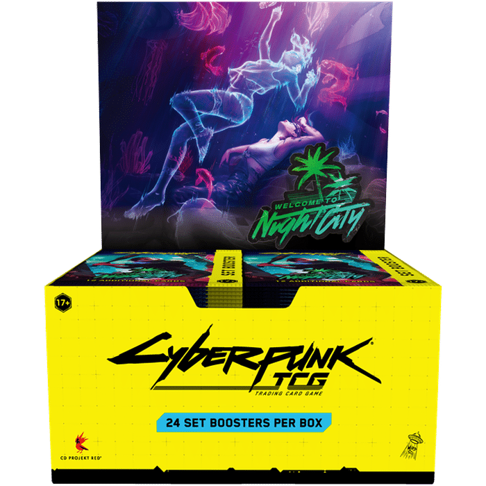 Jeu de cartes Cyberpunk Welcome to Night City Display TCG defintitif produit