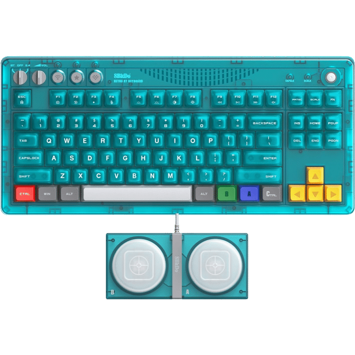 8bitdo retro 87 n64 clear blue keyboard visuel produit_20260701081714