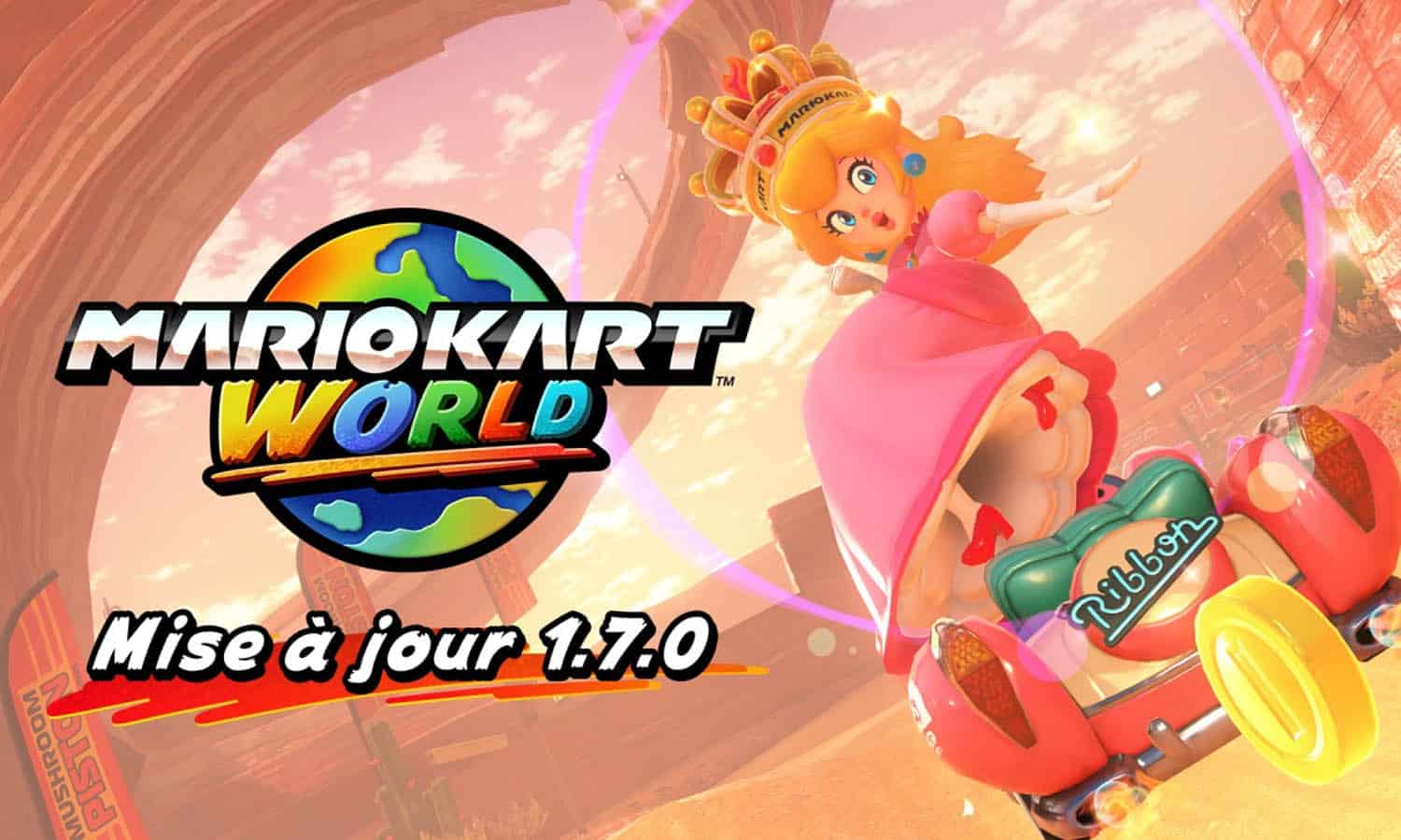 SLIDER MAJ Mario Kart World 1.7.0 du contenu et du fond