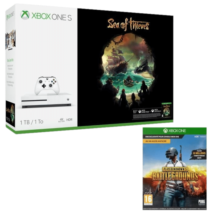xbox one s sea of thieves pubg
