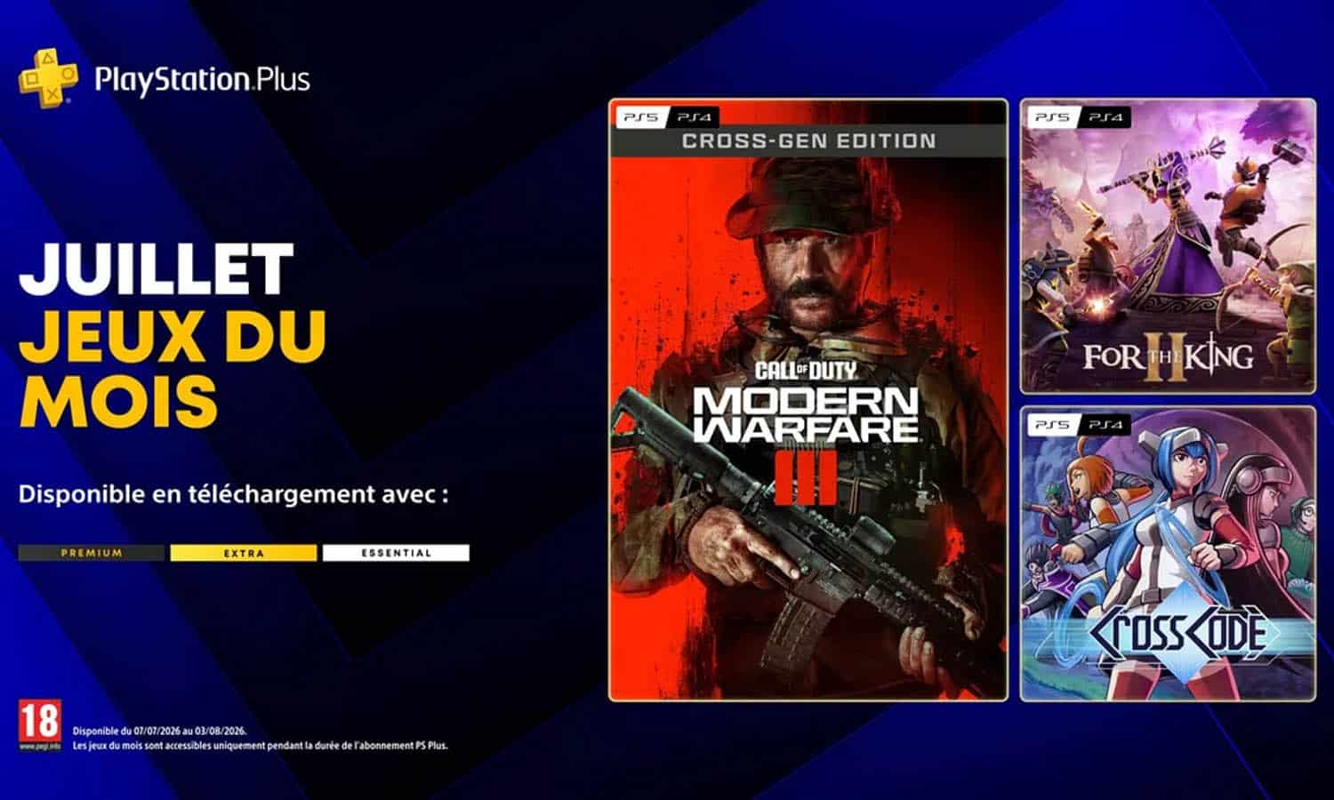 SLIDER jeux gratuits playstation plus juillet 2026