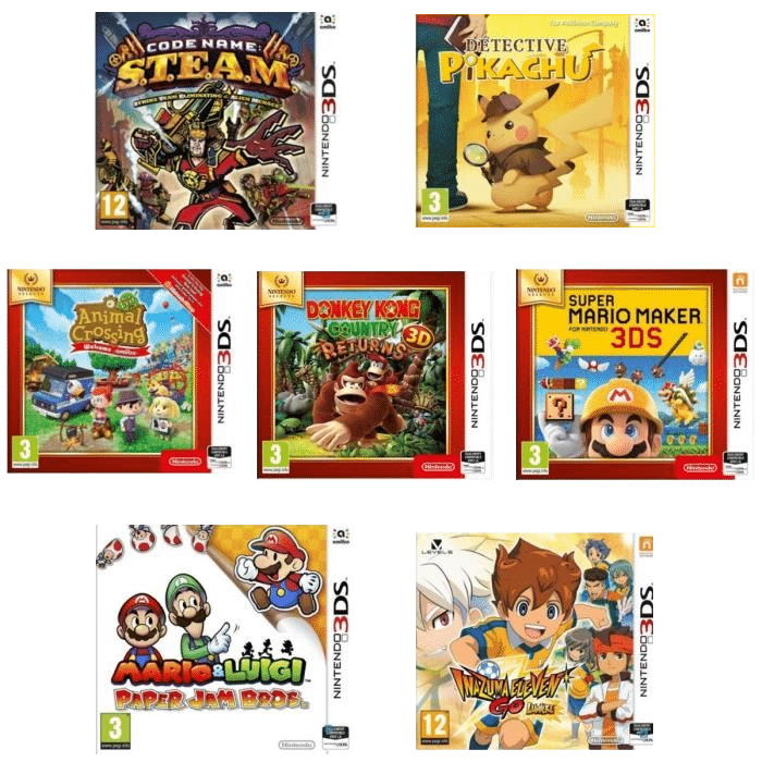 pack 7 jeux 3DS