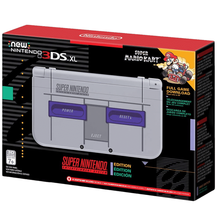 Nintendo New 3DS XL - Super NES Edition + Super Mario Kart for SNES