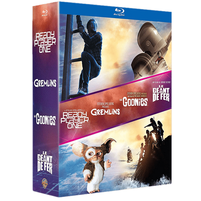 pack 4 films ready player one gramlins gean de fer blu ray