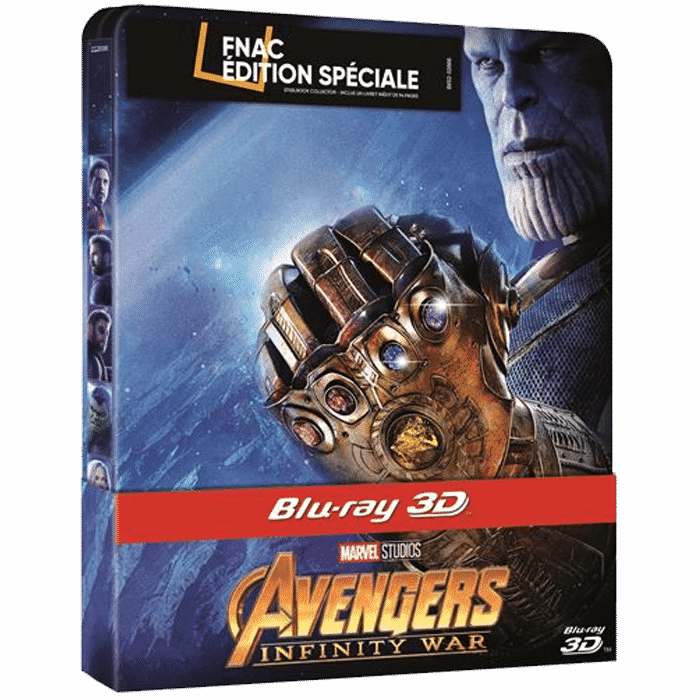 Avengers infinity War Edition Fnac Steelbook Blu-ray 3D