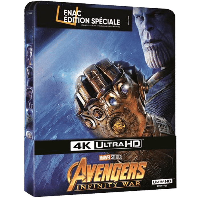 Avengers infinity War Edition Fnac Steelbook Blu-ray 4K Ultra HD