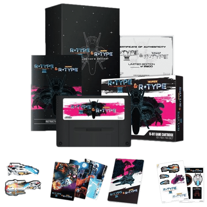 R-TYPE RETURNS COLLECTORS ED. BLACK SUPER NES RETRO-BIT WII