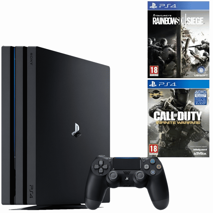PS4 Pro + Rainbow 6 Siege + COD Infinite Warfare