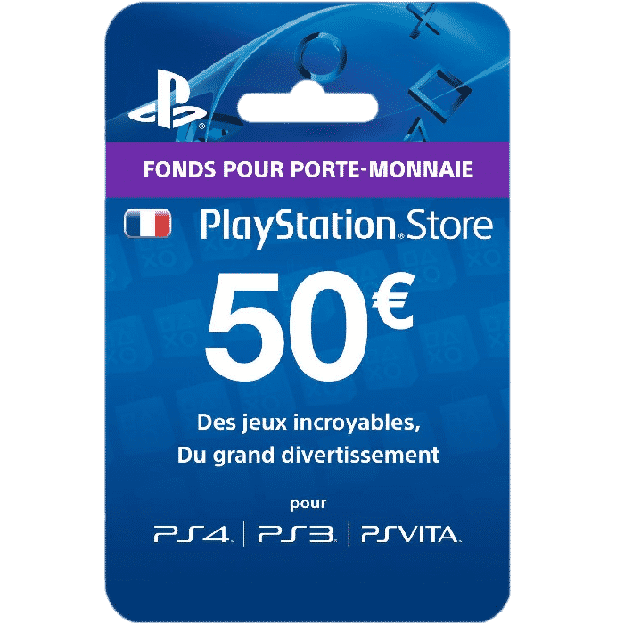Carte PSN Plus 50 euros