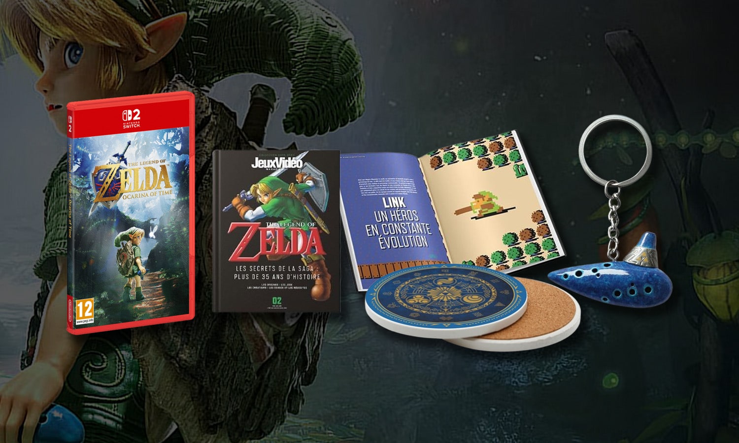 🧚‍♀️Zelda Ocarina of Time Switch 2 avec goodies