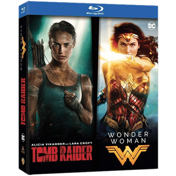 Coffret blu ray Tomb raider Wonder Woman