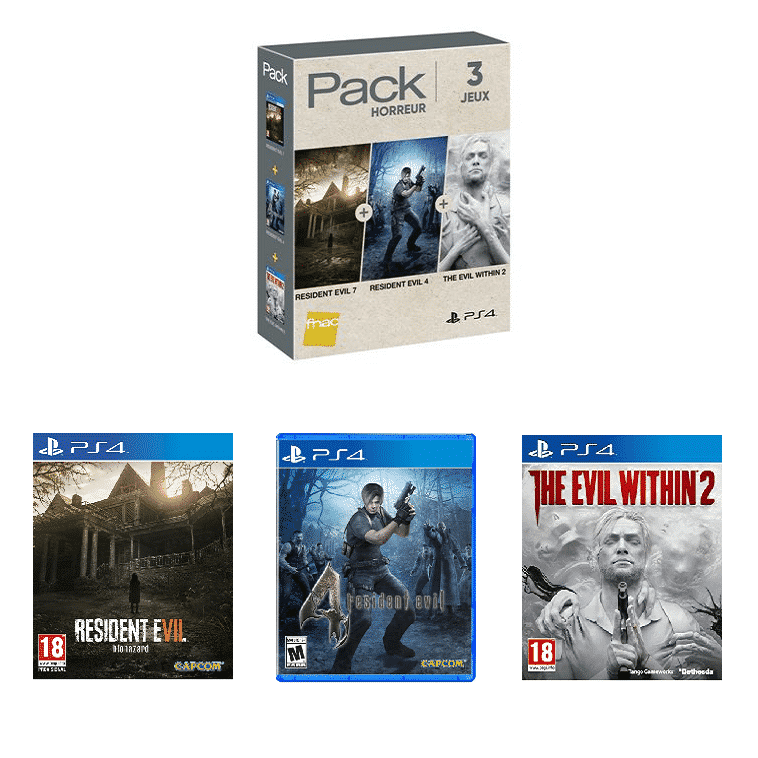 pack 3 jeux survival horror