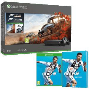 pack xbox one X forza horizon 4 motorsport fifa 19
