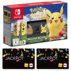 nintendo-switch-carte-cadeau-fnac pack switch pikachu pokemon let's go