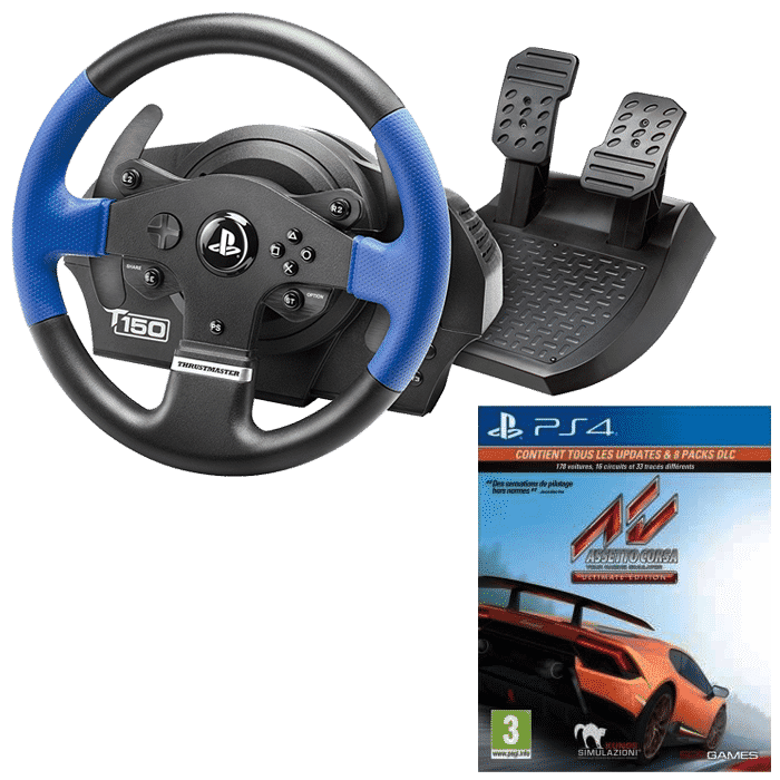 Volant T150 RS + Assetto Corsa Ultimate Edition PS4