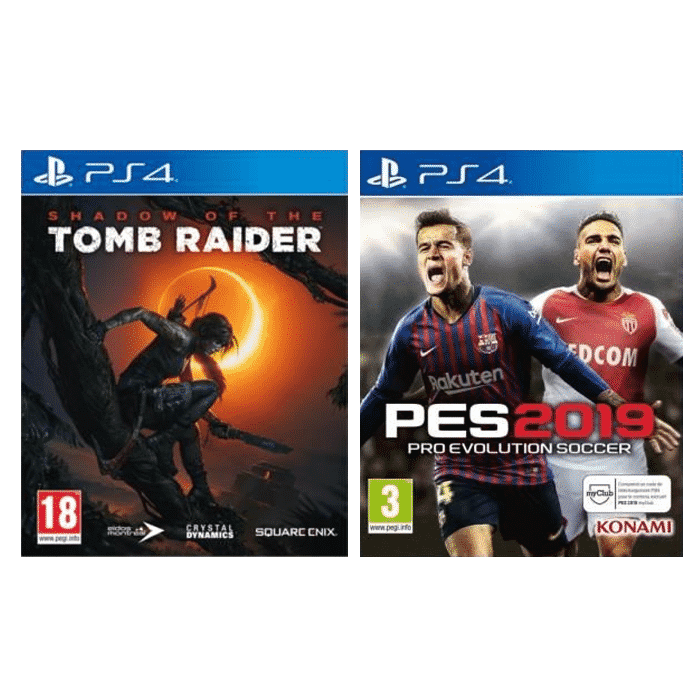 Pack Shadow of The Tomb Raider + PES 2019 sur PS4