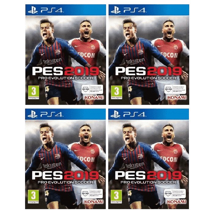 pack 4 jeux pes 2019