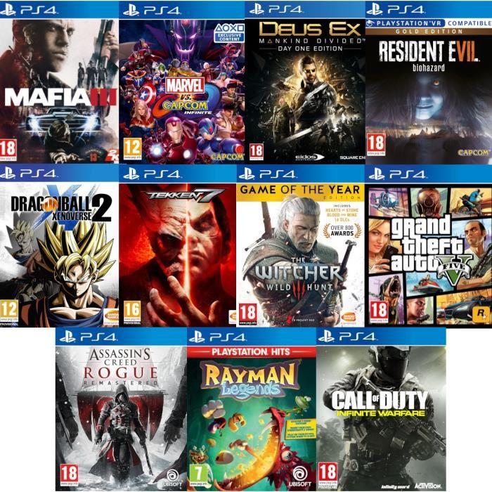 pack 11 jeux ps4