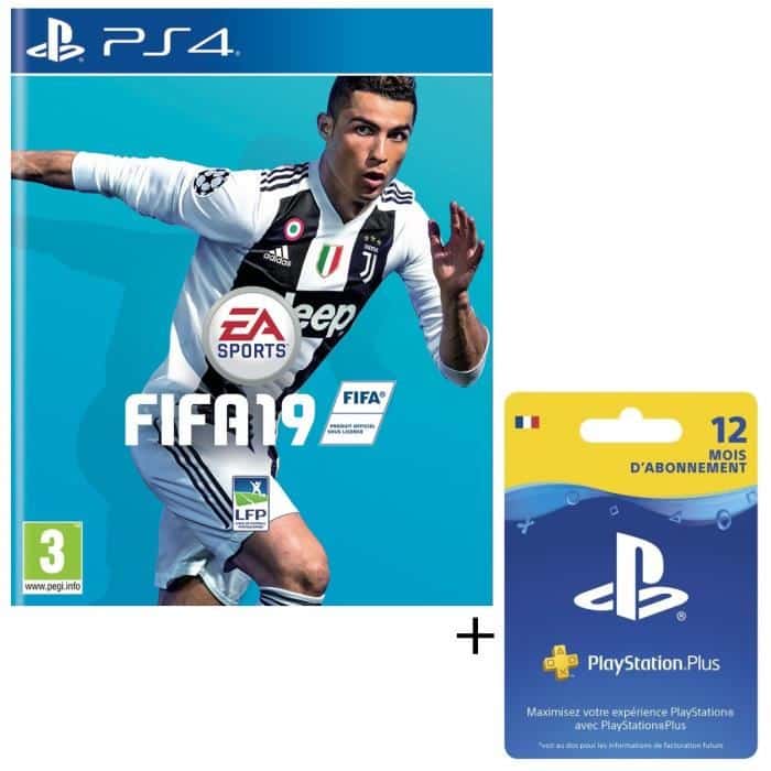 abonnement psn 12 mois + fifa 19