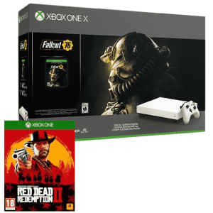 pack xbox one x blanche fallout 76 red dead reemption 2 v2