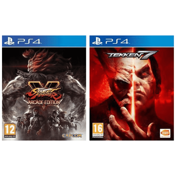 Pack 2 jeux PS4 Street Fighter 5 Edition Arcade Tekken 7