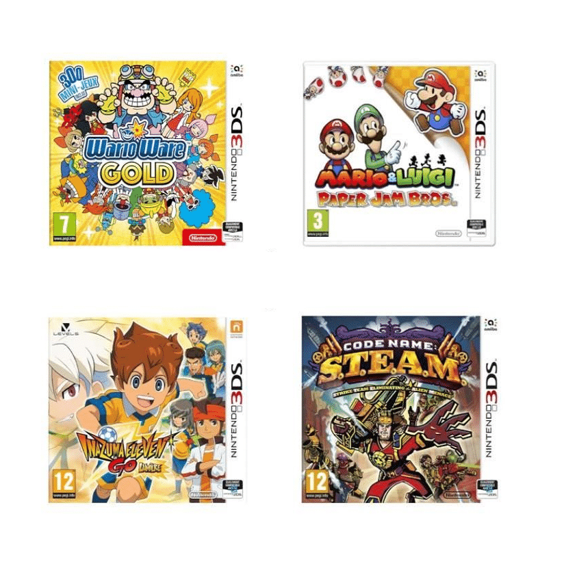 pack 4 jeux 3ds pas cher