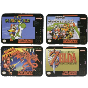 4 dessous de verres officiel SNES