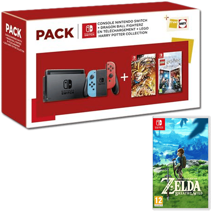 pack switch neon dragon ball fighterz zelda botw lego harry potter collection