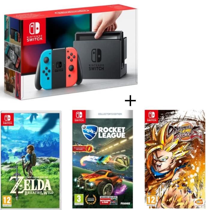 pack switch zelda dragon ball fighter z