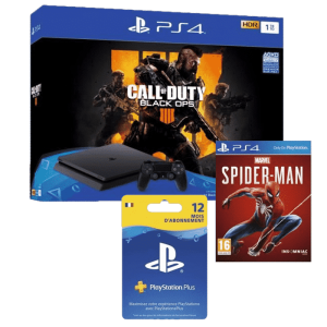 ps4-slim-cod-black-ops-4-pas-cher spiderman 12 mois psn