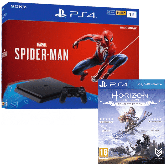 ps4 slim 1 To spiderman horizon zero dawn complete edition
