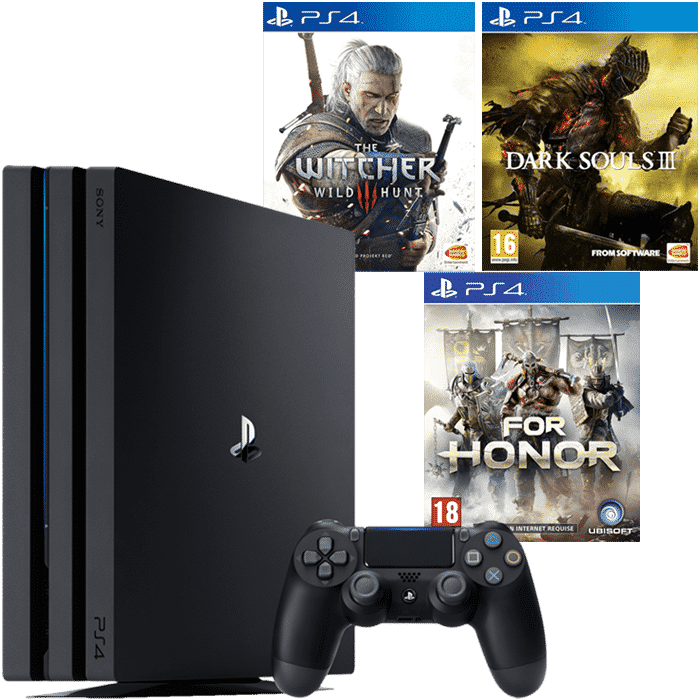 pack ps4 pro the witcher 3 dark souls 3 for honor