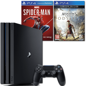 ps4 pro assassin's creed odyssey edition limitée spiderman copie