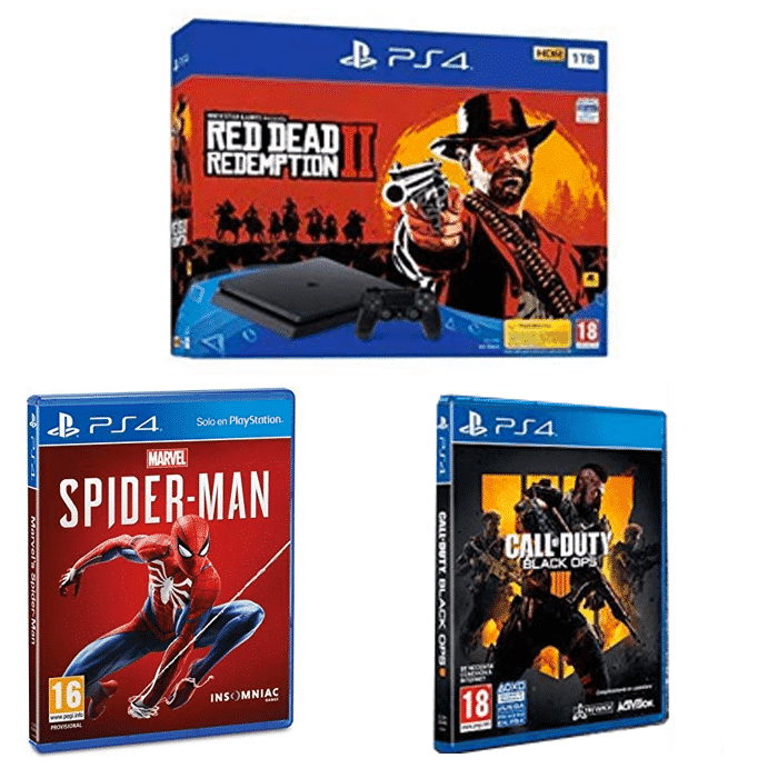 ps4 slim spiderman cod black ops 4