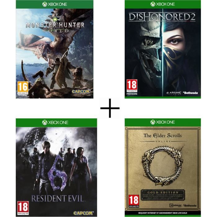 pack-4-jeux-xbox-one-monster-hunter-world-resi