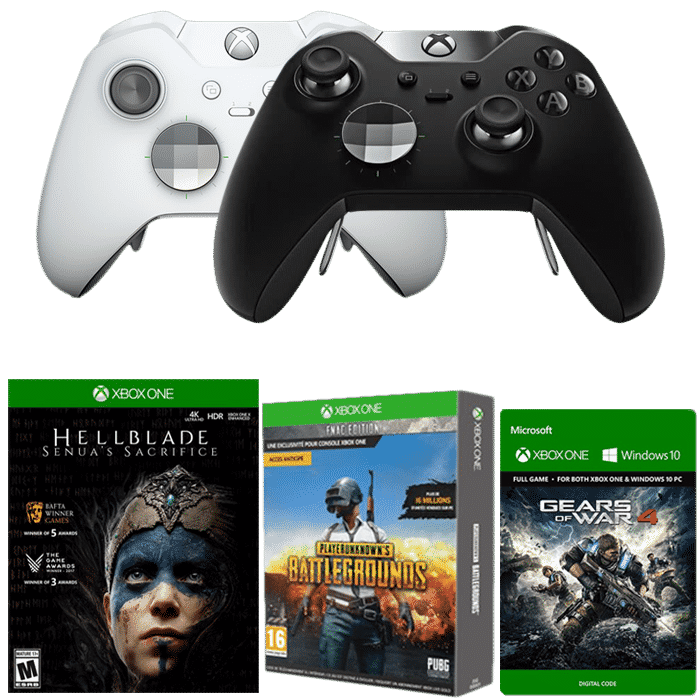 Pack Manette Xbox One Elite + Hellblade Senua’s Sacrifice + PUBG + Gears of War 4