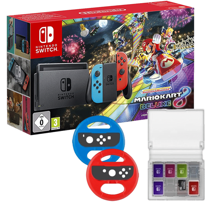 switch mario kart 8 2 volants étui copie