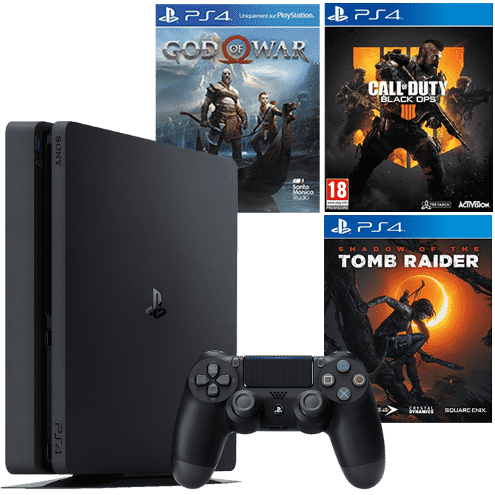 ps4 slim shadow of the tomb raider cod black ops 4 god of war