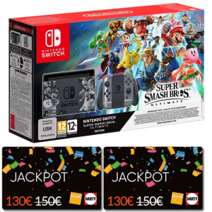 switch smash bros carte cadeau jackpot fnac